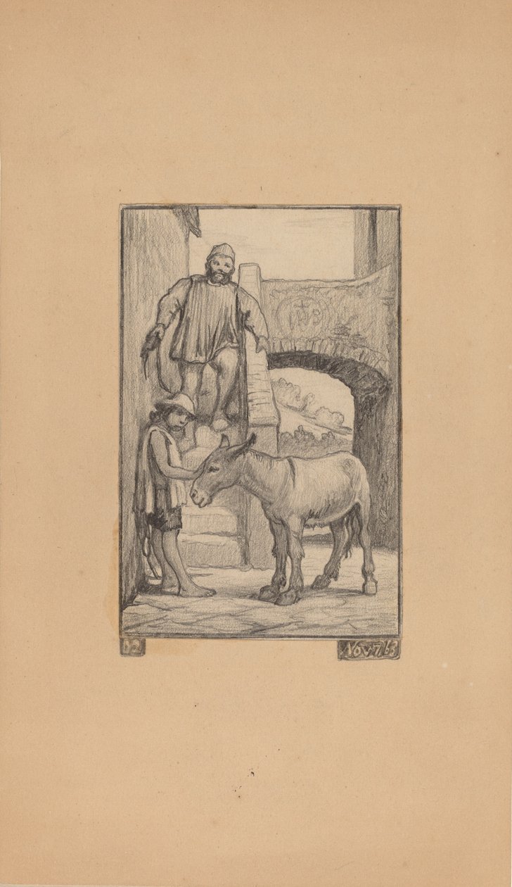 الابن والحمار 1863. بواسطة اليهو فيدر
