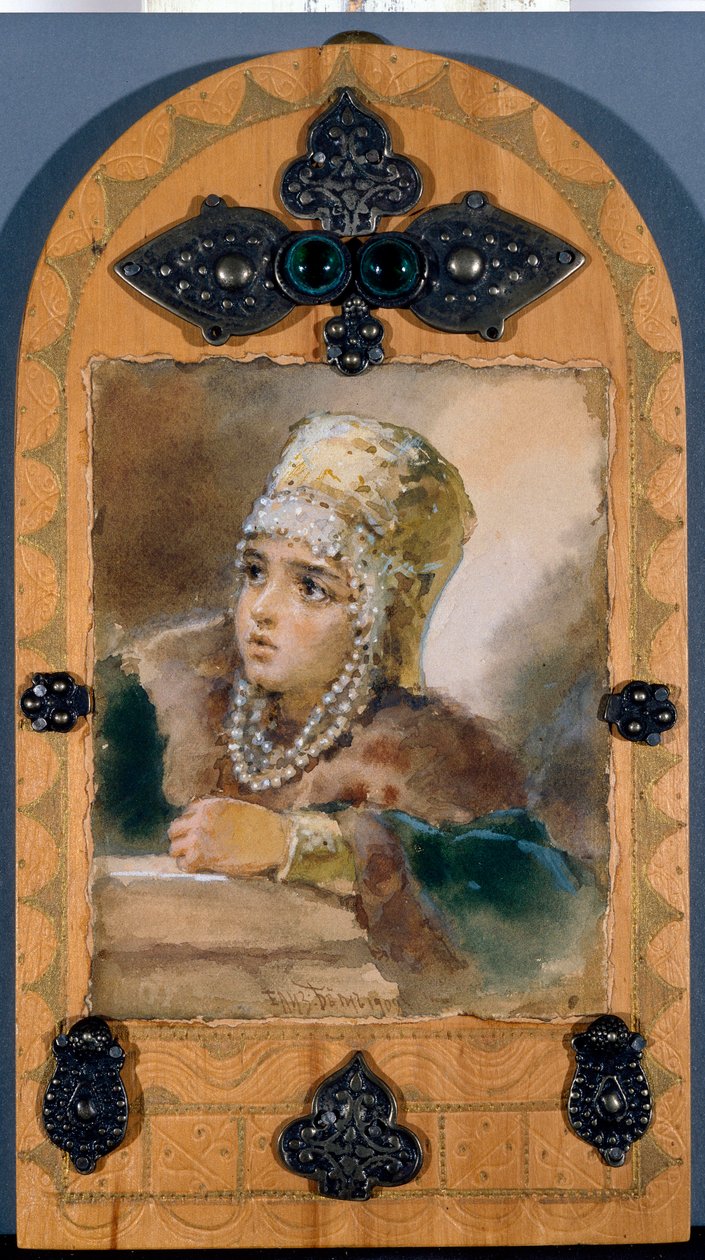 الأميرة (رسم توضيحي لقصيدة "The Siren" "لألكسندر بوشكين (1799-1837) - عمل إليزافيتا ميركوريفنا بيم (إليزابيث بوم) (1843-1914) بواسطة إليزابيث بيم