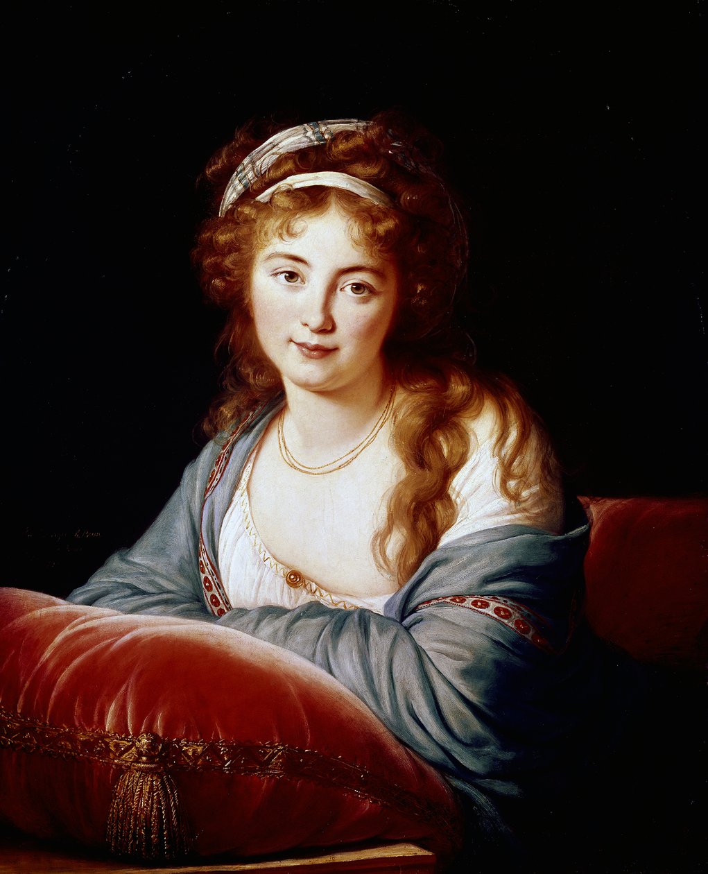 الكونتيسة كاثرين فاسيليفنا سكافرونسكايا (1761-1829)، سيدة شرف كاترين الثانية بواسطة إليزابيث لويز فيجي ليبرون