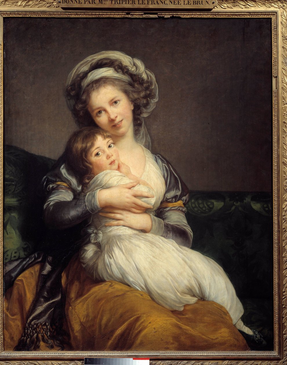 مدام فيجي لو برون وابنتها جين ماري لويز (1780-1819) لوحة لماري إليزابيث لويز فيجي لو برون (أو فيجي ليبرون أو فيجي ليبرون) (1755-1842). 1789 الأحد. 1.05 × 0.84 متحف اللوفر ، باريس - مدام فيجي لو برون وابنتها جيا بواسطة إليزابيث لويز فيجي ليبرون