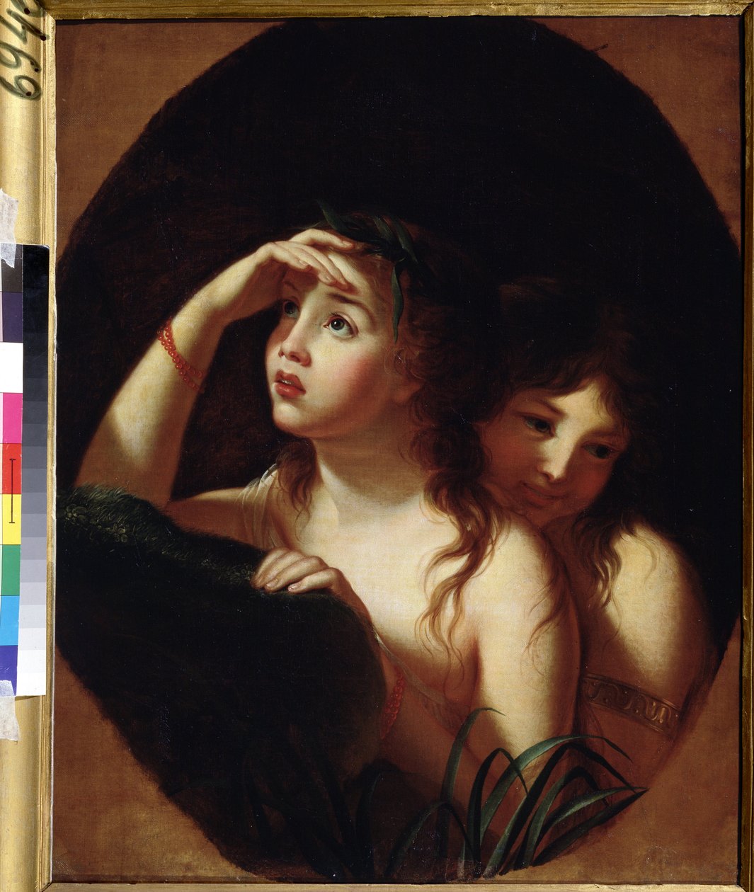 نياد (نياد). لوحة لماري لويز إليزابيث فيجي ليبرون (فيجي ليبرون) (1755-1842). زيت على قماش ، 70 × 50 سم ، أواخر عام 1780. فن فرنسي ، فن روكوكو. أ. متحف بوشكين للفنون الجميلة ، موسكو. بواسطة إليزابيث لويز فيجي ليبرون