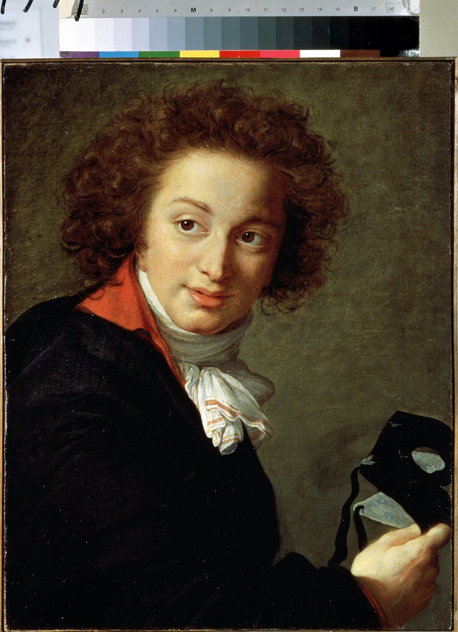 صورة للكونت غريغوري تشيرنيشوف مع قناع. لوحة لماري لويز إليزابيث فيجي ليبرون (1755-1842) زيت على قماش ، 56 × 44 سم بواسطة إليزابيث لويز فيجي ليبرون