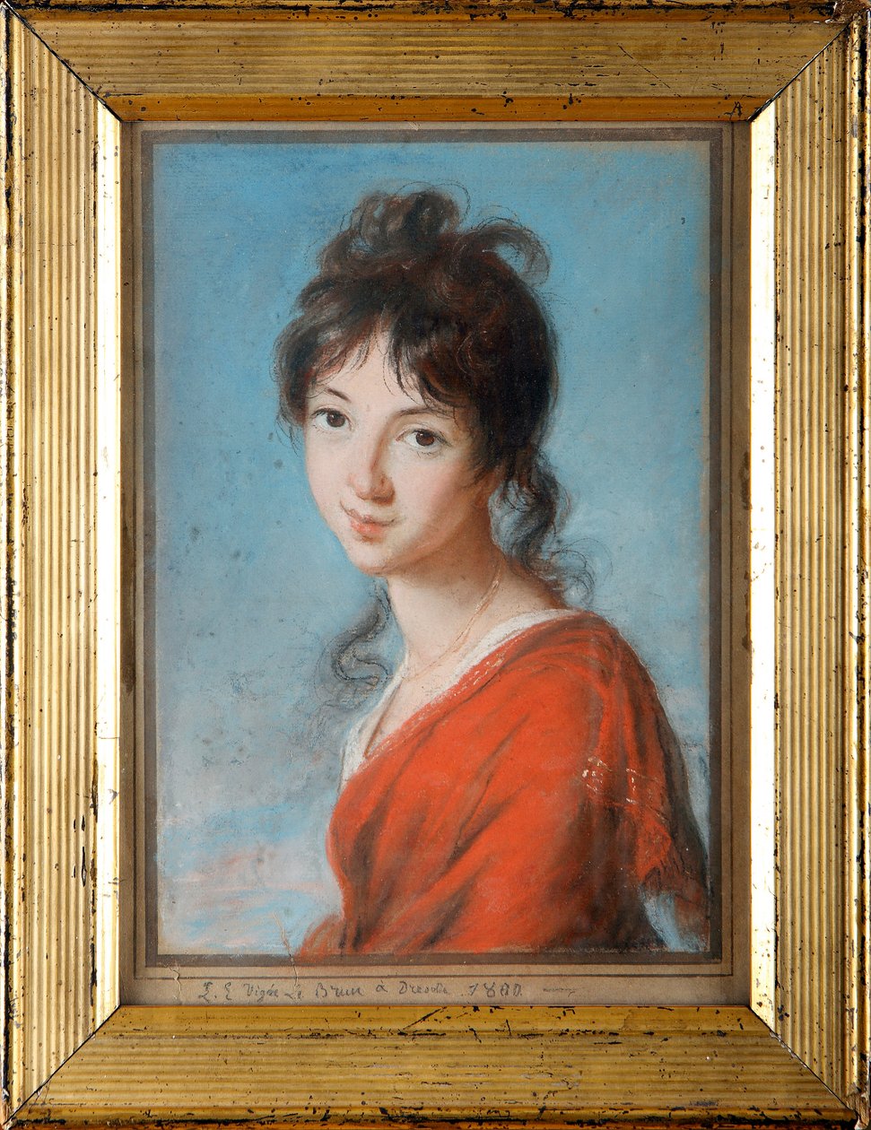 صورة للأميرة تيريزا كزارتوريسكا (1785-1868) الزوجين فيجي ليبرون ، ماري لويز إليزابيث (1755-1842) بواسطة إليزابيث لويز فيجي ليبرون