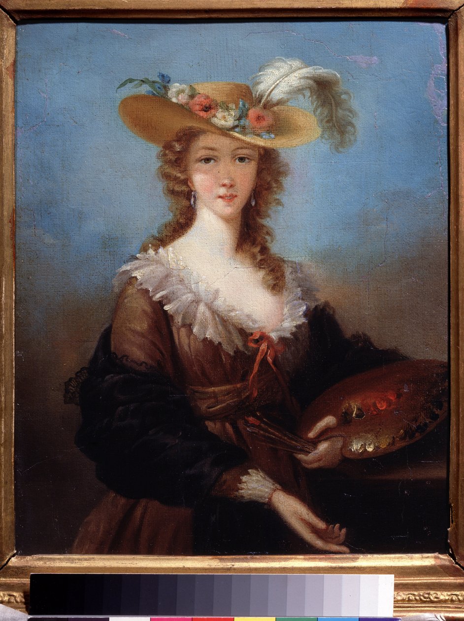 تصوير شخصي. لوحة لماري لويز إليزابيث فيجي ليبرون (1755-1842). زيت على قماش ، ٤٠ × ٣٣ سم بواسطة إليزابيث لويز فيجي ليبرون