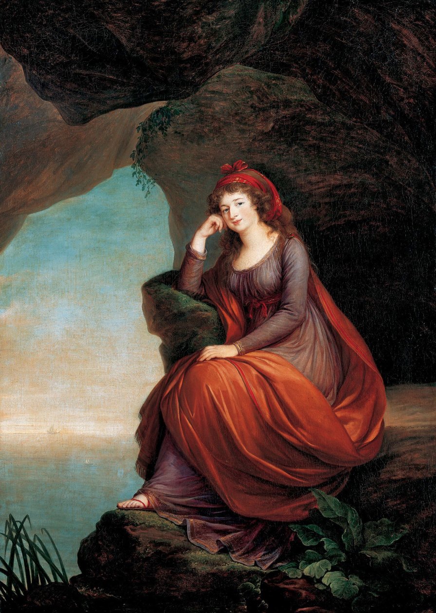 الكونتيسة ماريا جوزيفا هيرمنغيلد إسترهازي ، الأميرة الأميرة فون أوند زو ليختنشتاين 1768-1845 ، 1793 بواسطة إليزابيث لويز فيجي ليبرون