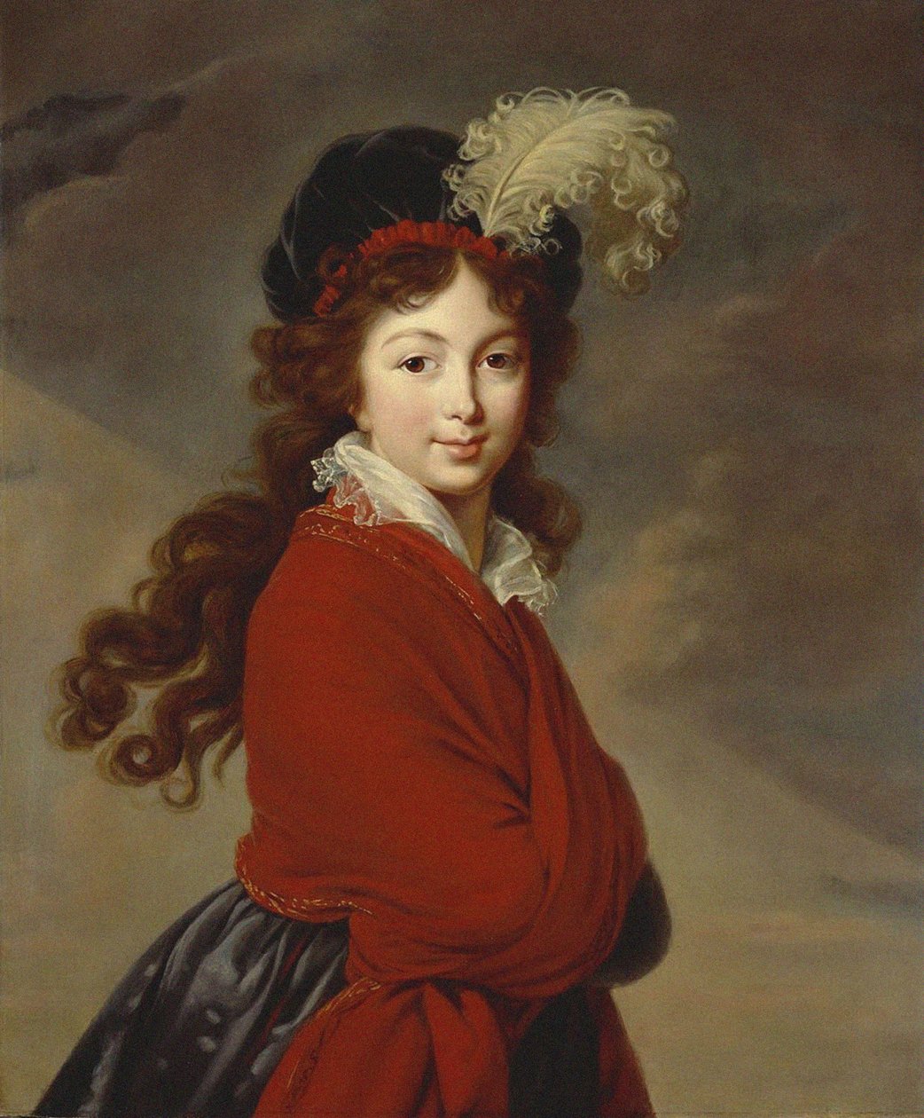 صورة الدوقة آنا فيودوروفنا من روسيا 1781-1860 ، الأميرة جوليان من ساكس كوبورغ-سالفيلد ، بواسطة إليزابيث لويز فيجي ليبرون