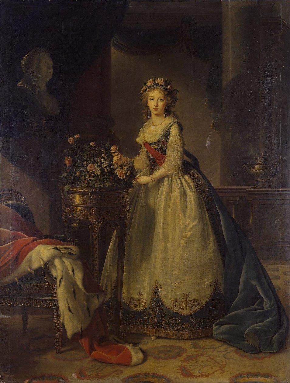 صورة الإمبراطورة إليزابيث أليكسييفنا ، الأميرة لويز من بادن 1779-1826 ، 1795 بواسطة إليزابيث لويز فيجي ليبرون