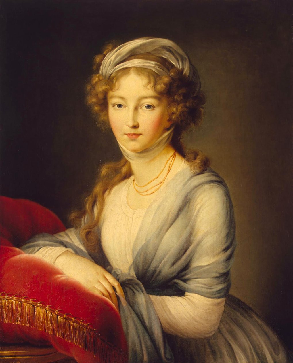 صورة الإمبراطورة إليزابيث أليكسييفنا ، الأميرة لويز من بادن 1779-1826 ، 1798 بواسطة إليزابيث لويز فيجي ليبرون