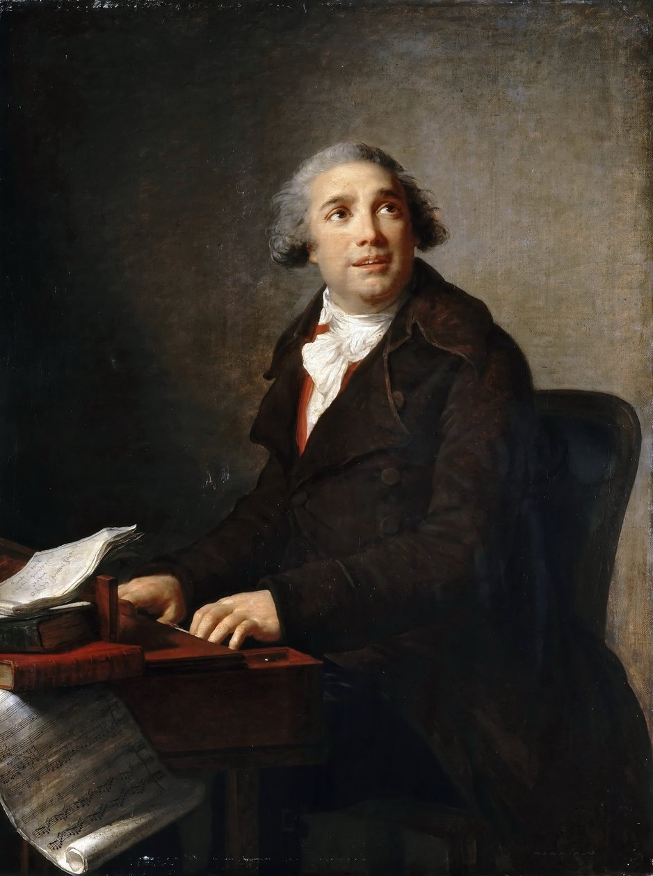 صورة جيوفاني بايسيلو 1740-1816 في Harpsichord بواسطة إليزابيث لويز فيجي ليبرون