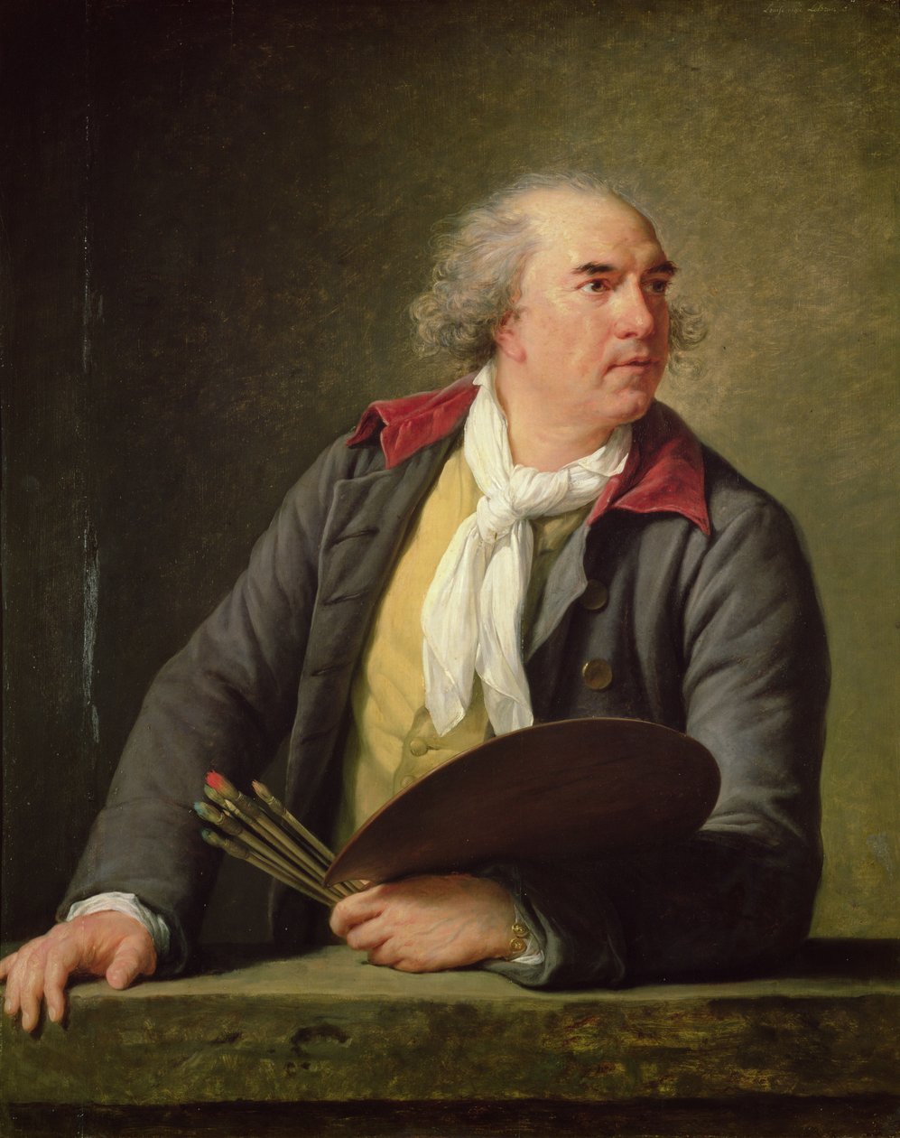 بورتريه هوبرت روبرت (1733-1808) 1788 (زيت على لوح) بواسطة إليزابيث لويز فيجي ليبرون