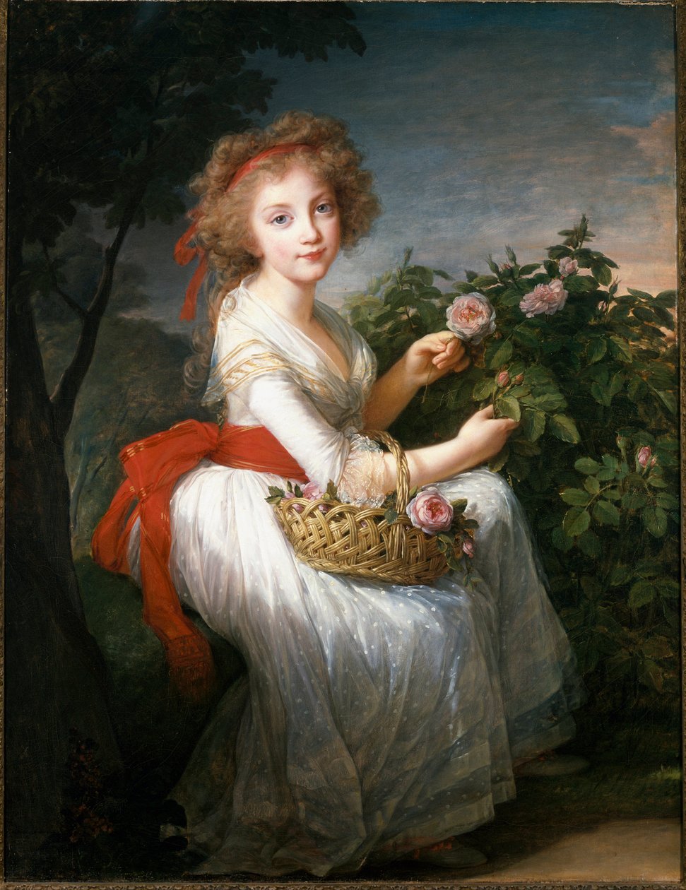 صورة ماريا كريستينا من نابولي وصقلية ، حوالي عام 1790 (زيت على قماش) بواسطة إليزابيث لويز فيجي ليبرون