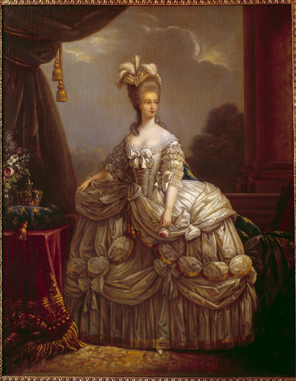 Portrait of Marie Antoinette by Lorraine Habsburg (1755-1793) Queen of France Painting by Marie Elisabeth Louise Vigee Le brun (or Vigee-Lebrun or Vigee Lebrun) (1755-1842) 18th century Compiegne, musee national du chateau بواسطة إليزابيث لويز فيجي ليبرون
