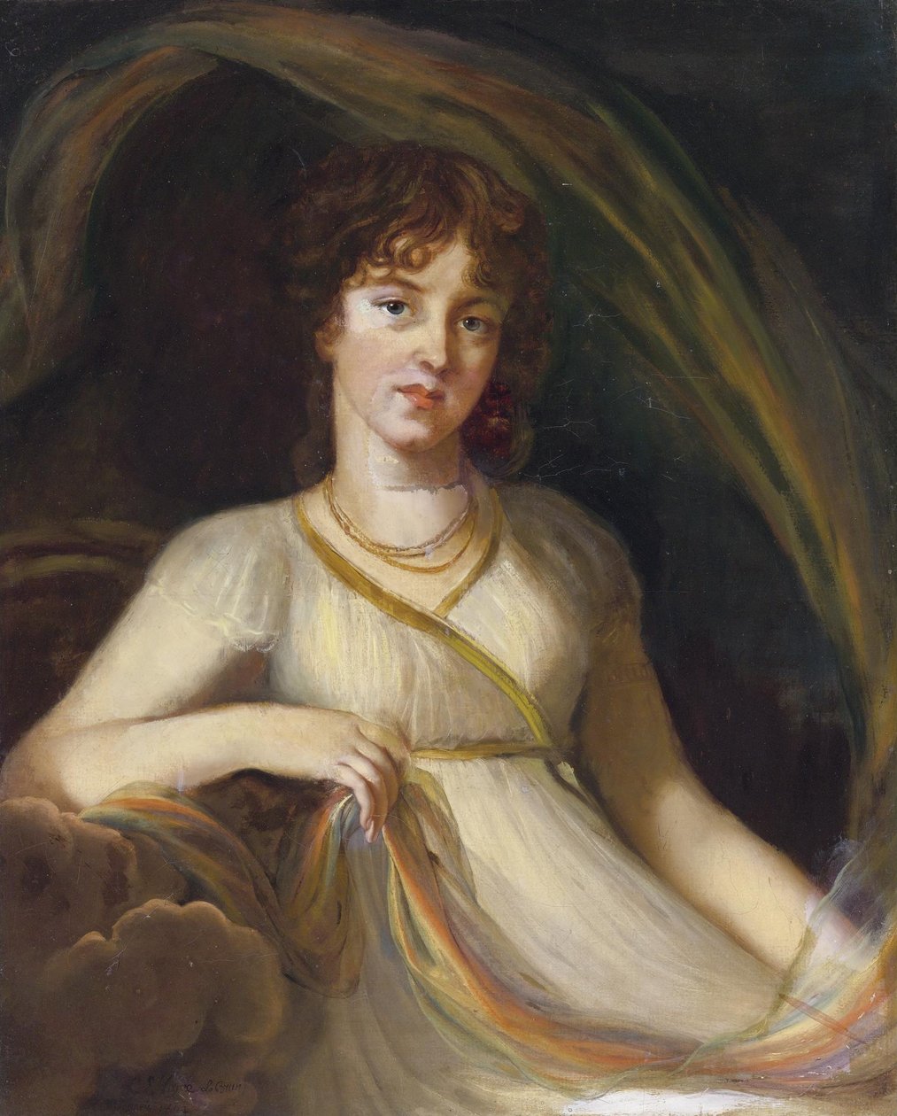 صورة للأميرة إيكاترينا أوسيبوفنا تيوفياكينا ، ني خورفات 1777-1802 مثل إيريس ، 1802 بواسطة إليزابيث لويز فيجي ليبرون