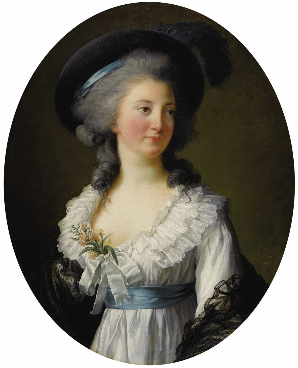 صورة للأميرة إلزبيتا إيزابيلا لوبوميرسكا نيتي كونتيسة تشارتوريسكا 1736-1816 بواسطة إليزابيث لويز فيجي ليبرون