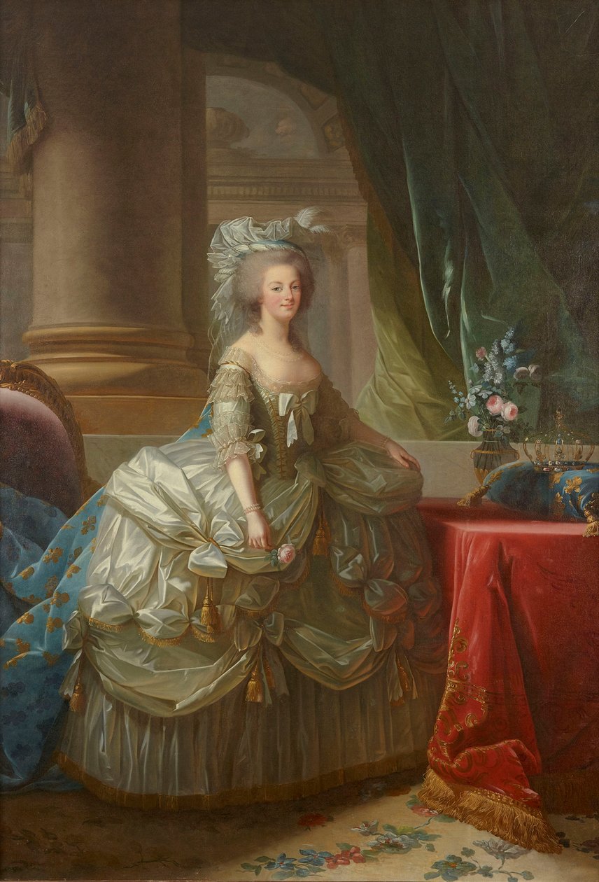 صورة الملكة ماري أنطوانيت من فرنسا 1755-1793 ، ج. 1785. بواسطة إليزابيث لويز فيجي ليبرون