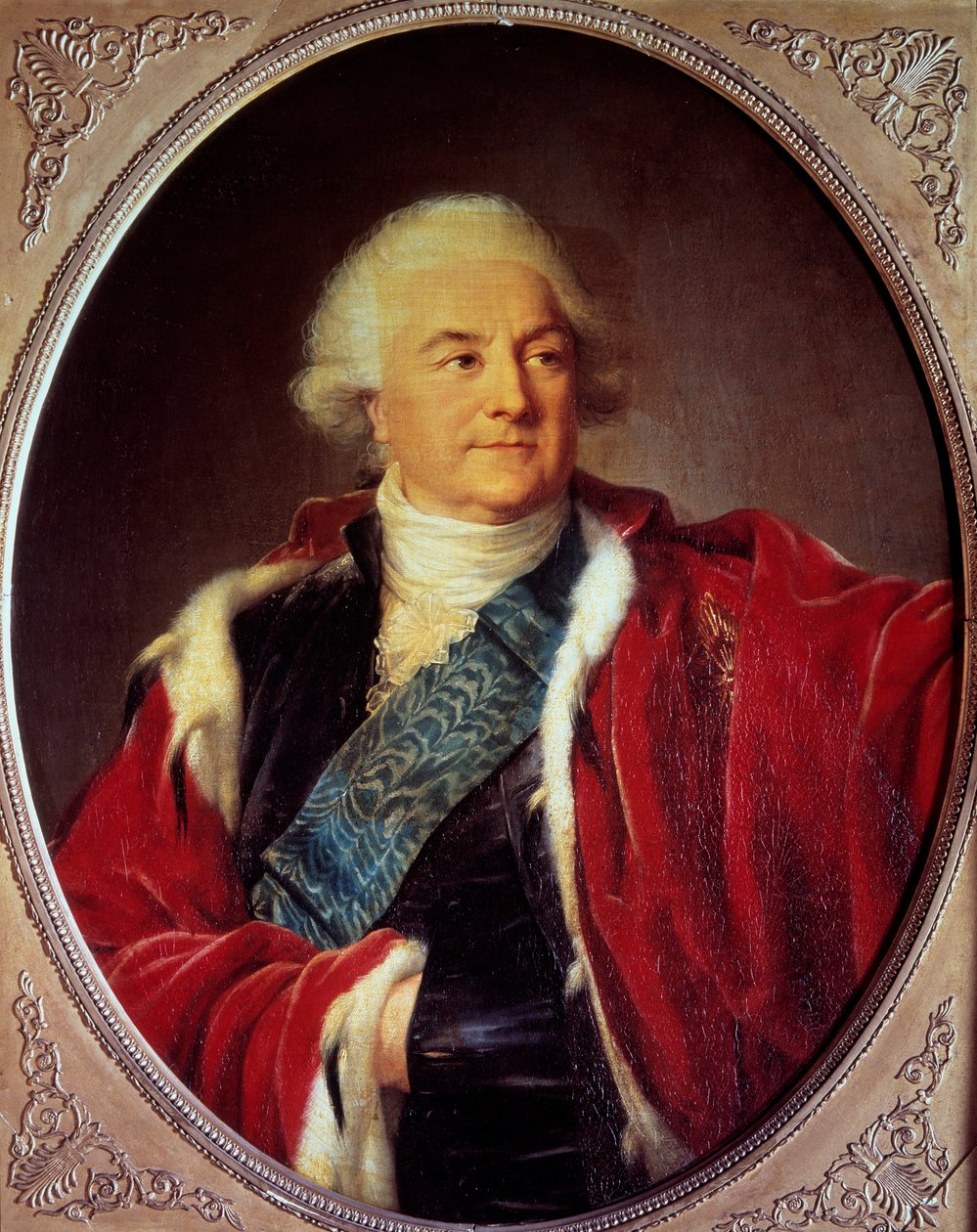 صورة ستانيسلاوس أوغست بوناتوسكي (1732-1798) ملك بولندا لوحة لماري إليزابيث لويز فيجي لو برون (أو فيجي ليبرون أو فيجي ليبرون) (1755-1842) 1797 صن. 0،93x0،74 م متحف قلعة فرساي بواسطة إليزابيث لويز فيجي ليبرون