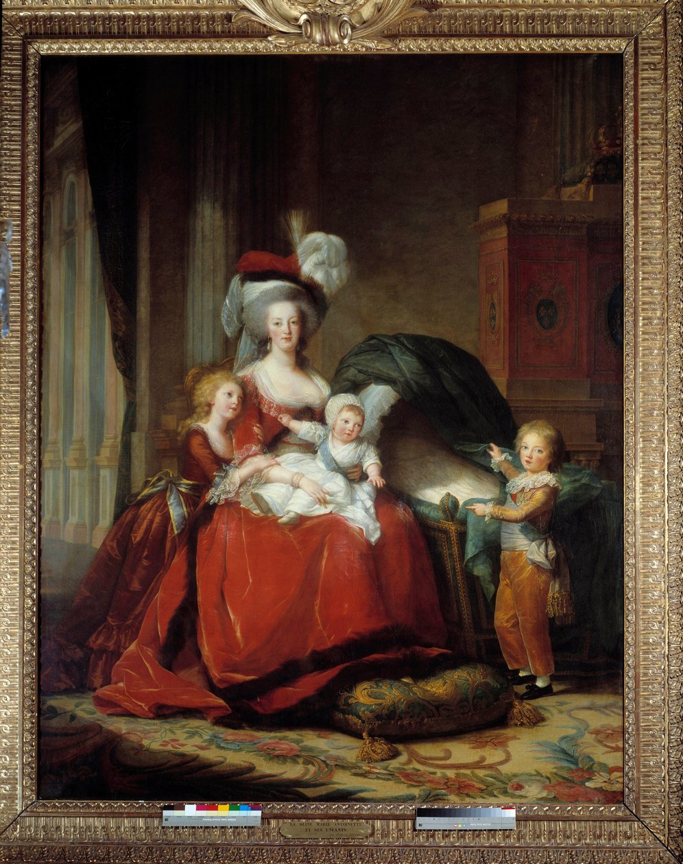 صور ماري أنطوانيت (عمدة أنطوانيت) لورين هابسبورغ (1755-1793) ملكة فرنسا وأطفالها بواسطة إليزابيث لويز فيجي ليبرون