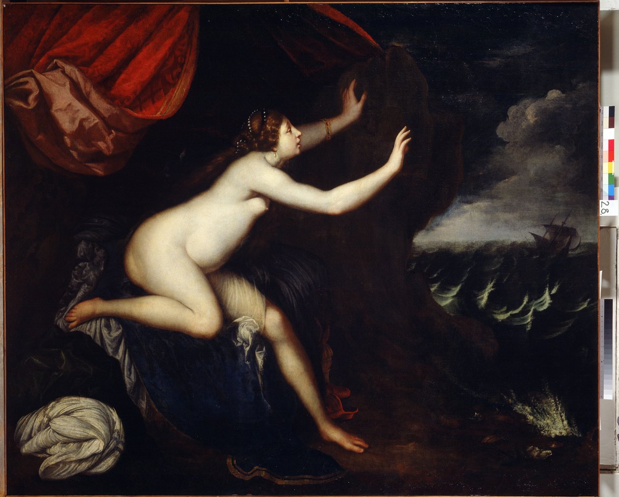 رياضان (رياضان) جلس على هجر. Painture de Elisabetta Sirani (1638-1665). Huille sur Toile بواسطة إليزابيتا سيراني
