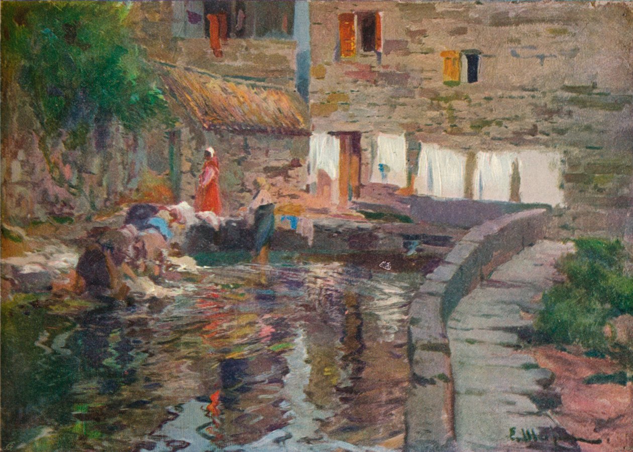 غسالة النساء ، بونتيفيدرا ، c1904 بواسطة Eliseo Meifren y Roig