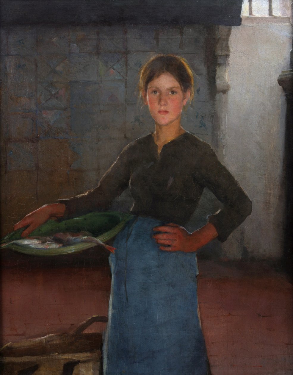 A Zandvoort Fishergirl ، 1884 بواسطة إليزابيث أديلا ستانهوب فوربس