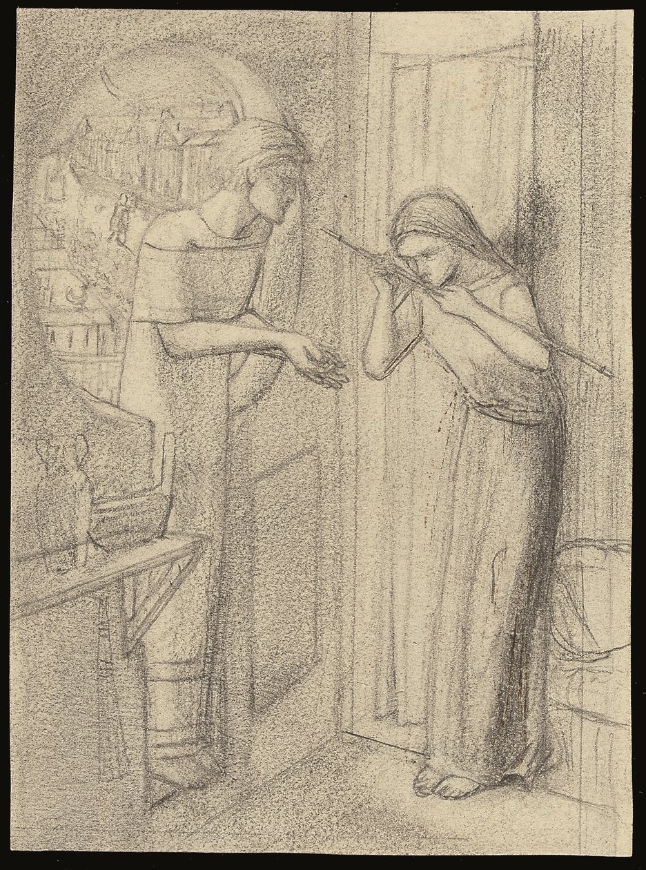 كاتب سوندرز (قلم رصاص على ورق) بواسطة إليزابيث إليانور (1834 62) سيدال