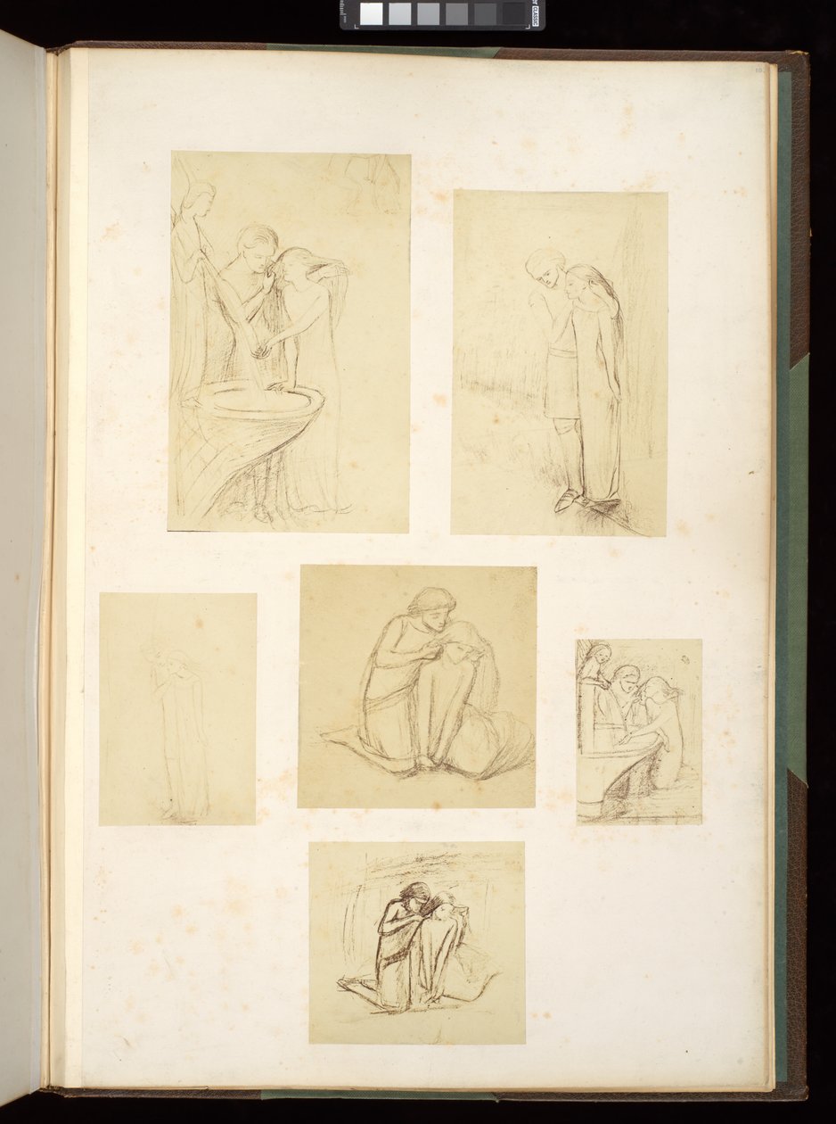 تصاميم ورسومات إليزابيث إليانور سيدال روسيتي بواسطة إليزابيث إليانور (1834-62) سيدال