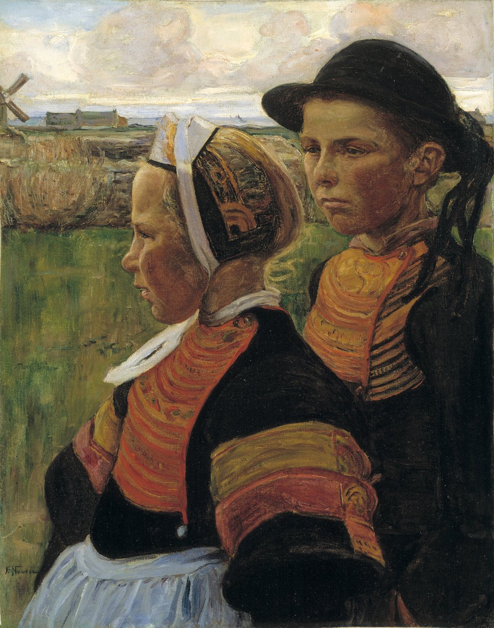 الأخ والأخت ، بنماركه ، كاليفورنيا. 1901. بواسطة اليزابيث نورس