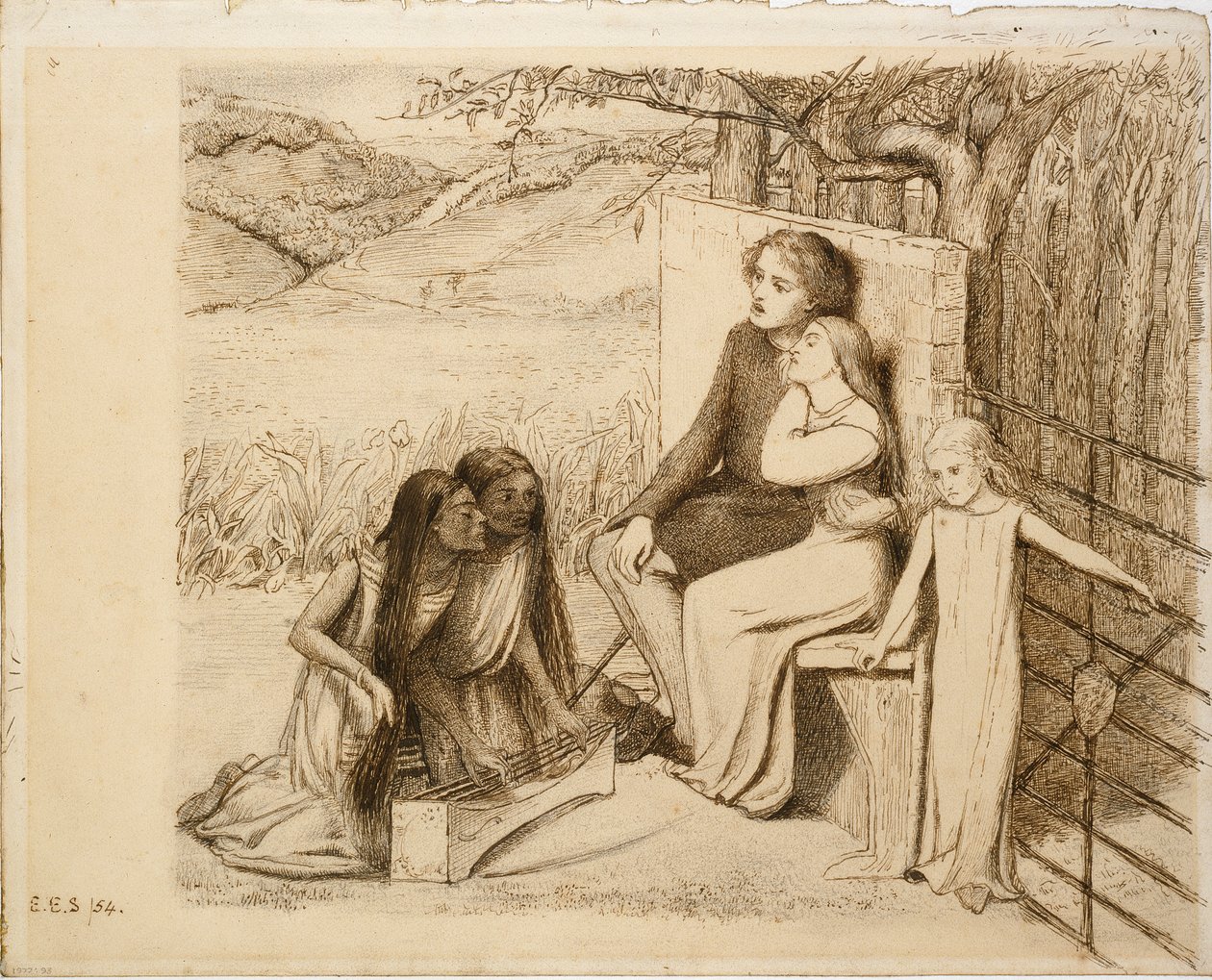 عاشقان ، 1854 بواسطة إليزابيث سيدال