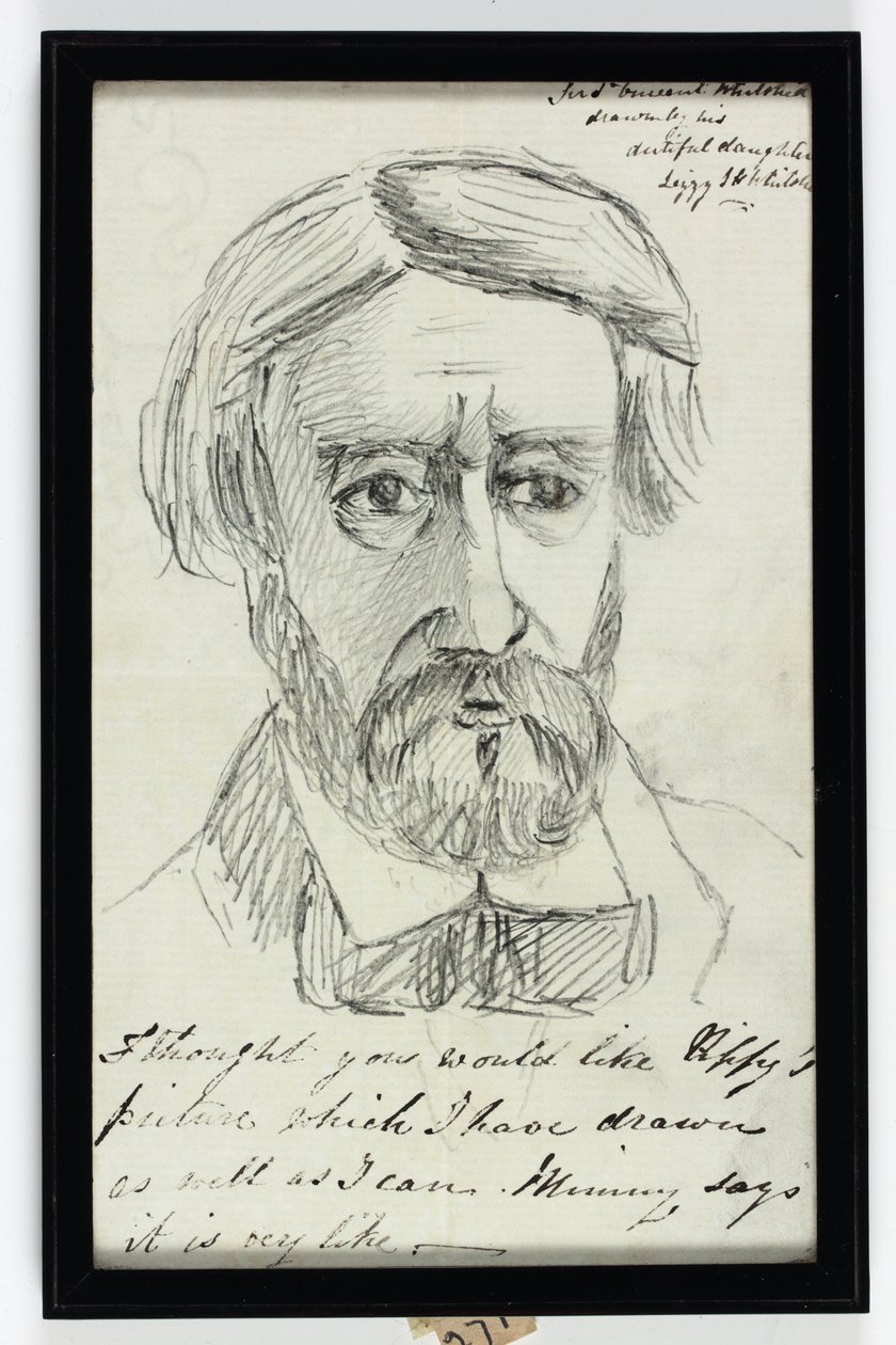 Sir St Vincent Keene Hawkins-Whitshed Bart (pencil on paper) بواسطة إليزابيث صوفيا هوكينز ويتشيد