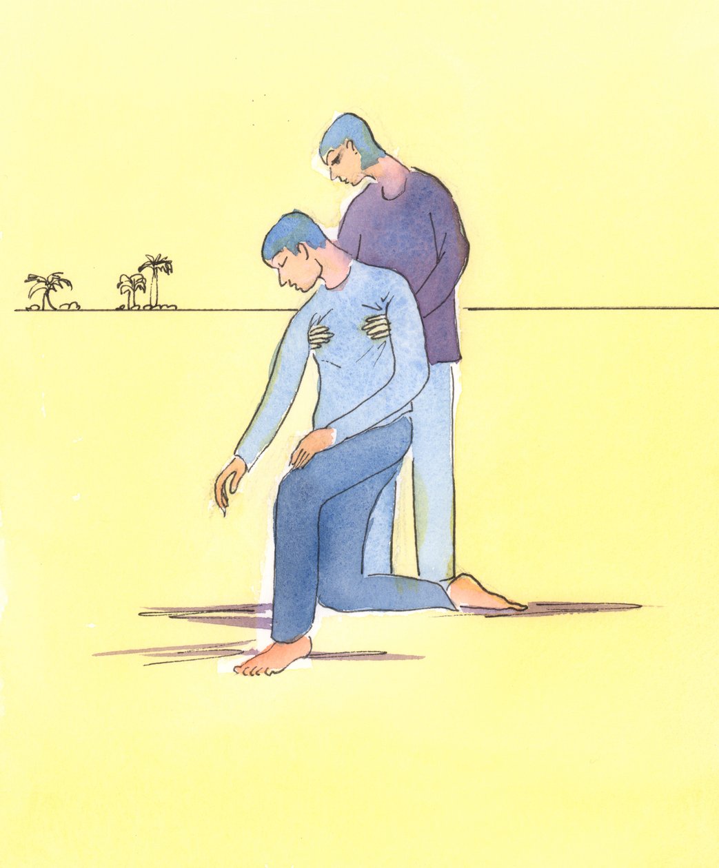 لا يكفي دائما أن نصلي من أجل شخص في ورطة ، 2004 (بدون ورق على ورق) بواسطة إليزابيث وانج