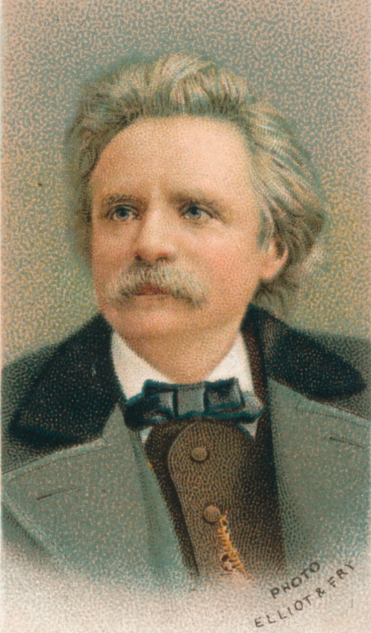 Edvard Hagerup Grieg 1843-1907 ، مؤلف وعازف بيانو نرويجي ، 1911 بواسطة إليوت وفري