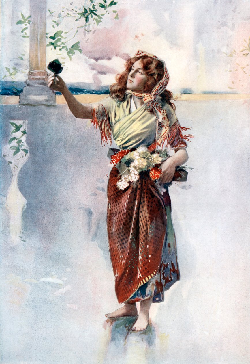 Ellaline Terriss in Bluebell in Fairyland ، c1902. بواسطة إليس وواليري