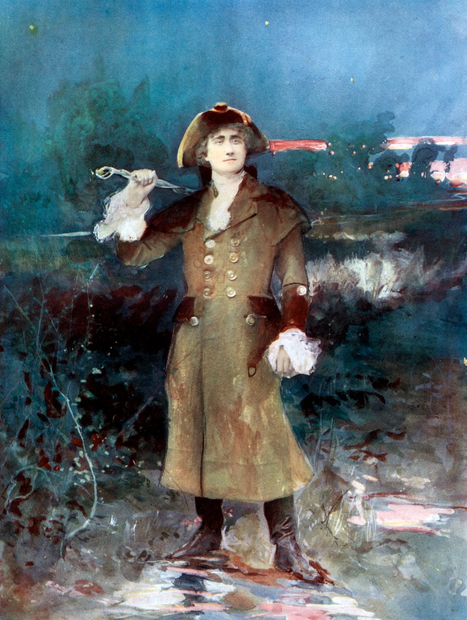 فريد تيري في زقاق التغيير ، c1902. بواسطة إليس وواليري