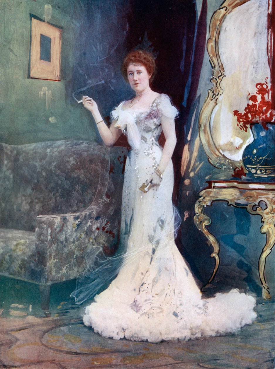 ملكة جمال جرانفيل في شهر العسل المتقطع ، c1902. بواسطة إليس وواليري