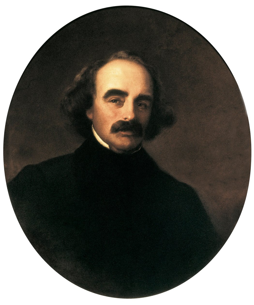 صورة للكاتب الأمريكي ناثانيال هوثورن (1804-1864) لوحة لإيمانويل جوتليب لوتزي (1816-1868) بواسطة إيمانويل جوتليب لوتز