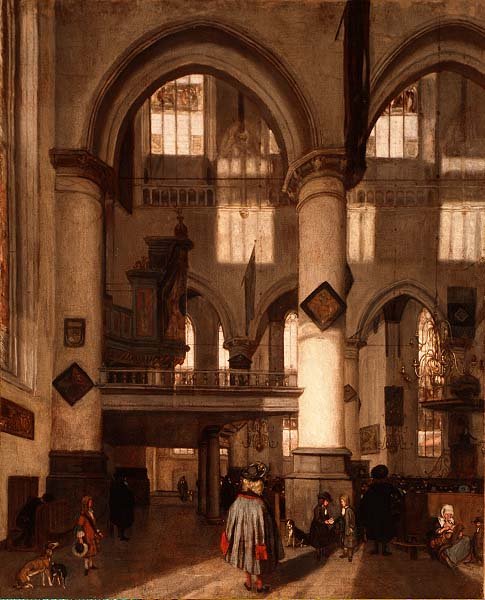 الجزء الداخلي من Oude Kerk ، أمستردام بواسطة إيمانويل دي ويت