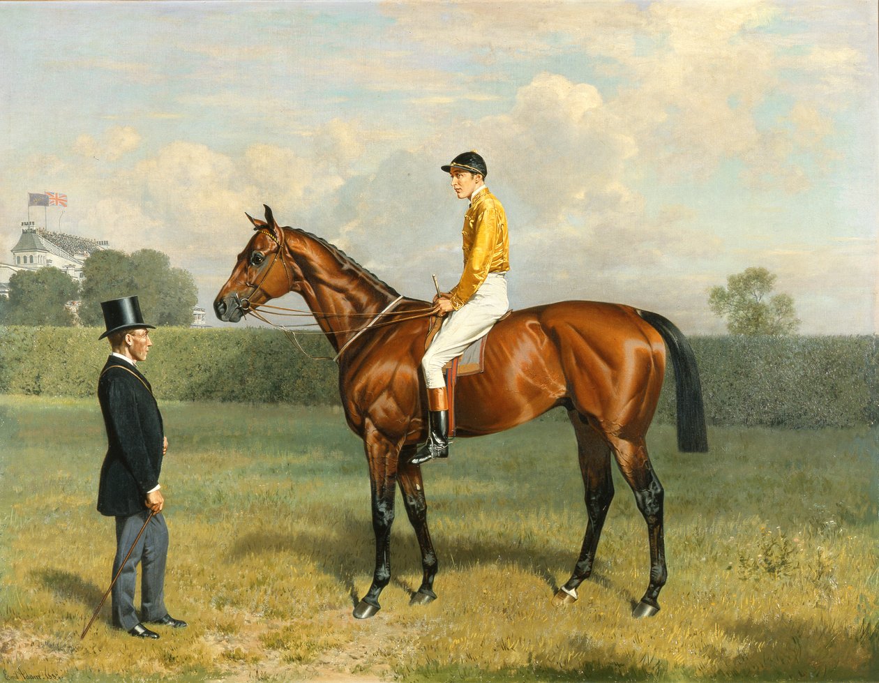 "Ormonde" ، الفائز في 1886 ديربي ، 1886 (لمزيد من التفاصيل انظر 188205) بواسطة اميل ادم