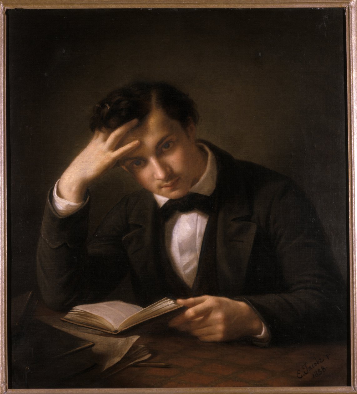 طالب شاب ، 1858 بواسطة اميل جاكوبس