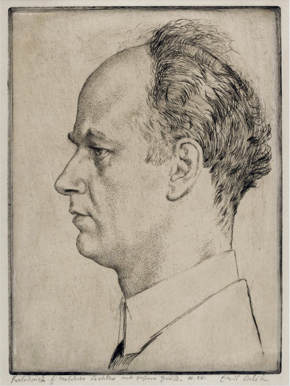 صورة ويلهلم فورتوينجلر (1886-1954) - أورليك ، إميل (1870-1932) - 1928 - حفر - 39 × 31،5 - مجموعة خاصة بواسطة إميل أورليك