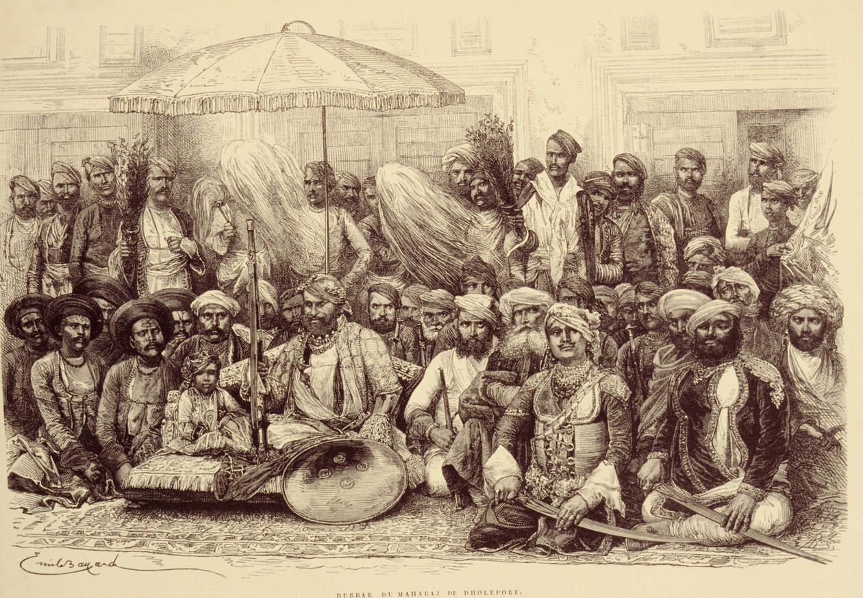 دربار مهراجا دولبور 1878 بواسطة إميل أنطوان بايارد