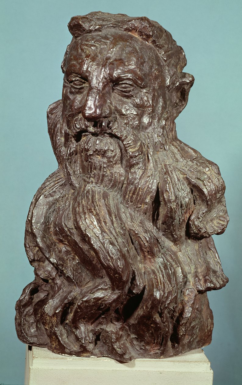 تمثال نصفي أوغست رودين (1840-1917) 1909 (برونزي) بواسطة إميل أنطوان بورديل