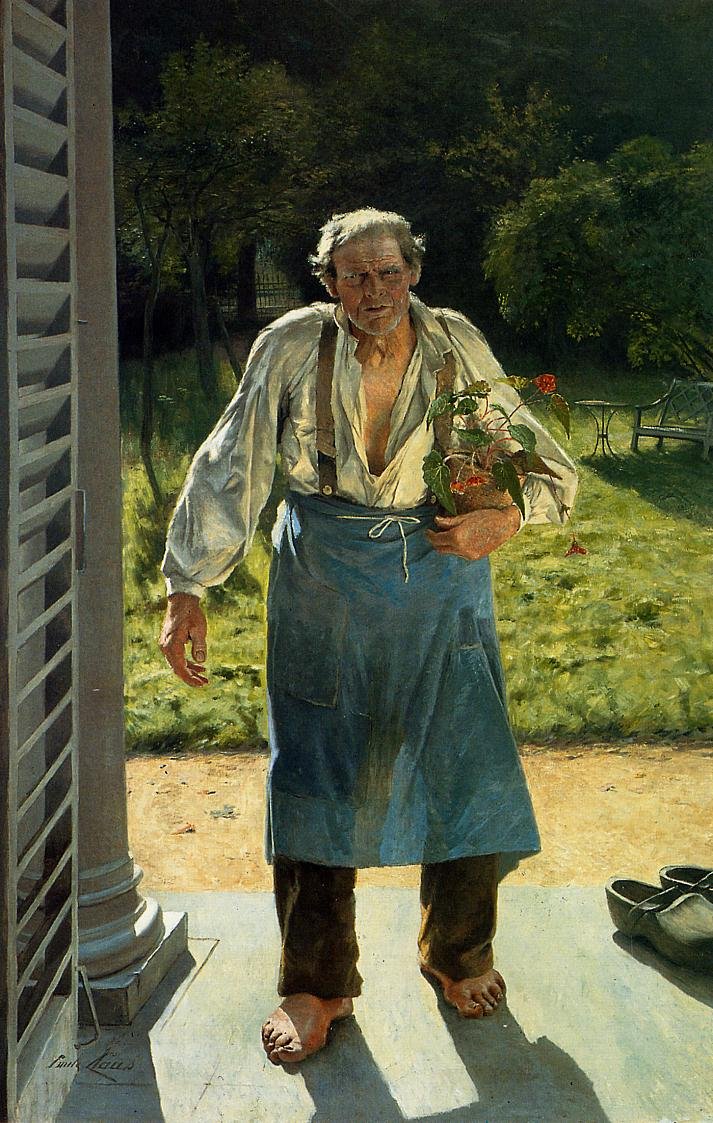 The Old Gardener Le Vieux Jardinier ، من تأليف أود توينمان بواسطة اميل كلوز