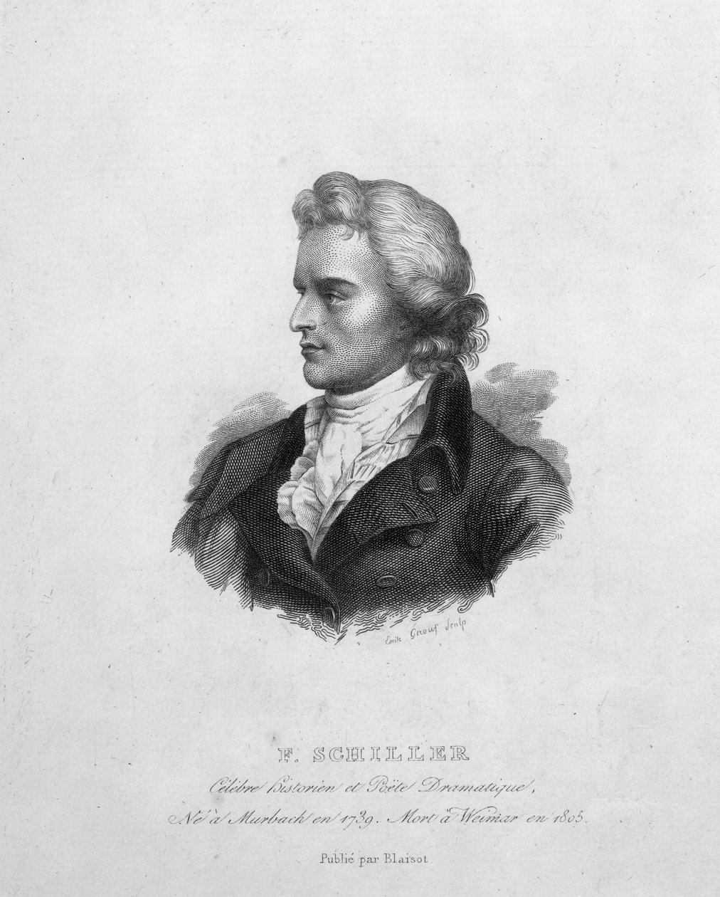 فريدريش شيلر (1759-1805) بواسطة إميل جيرو