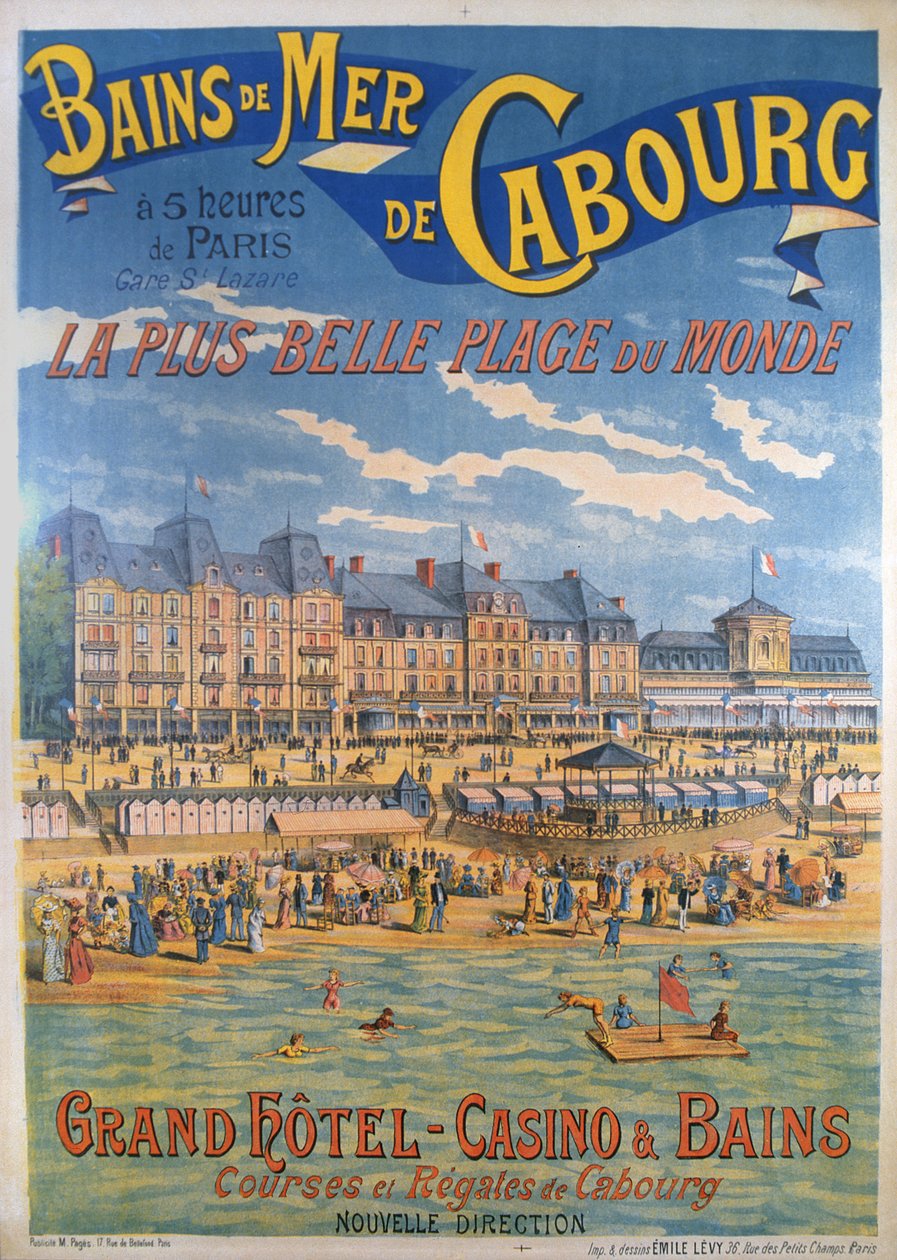 ملصق Cabourg بواسطة اميل ليفي