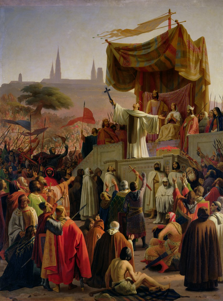 القديس برنارد يكرز بالحملة الصليبية الثانية في فيزيلاي ، 31 مارس 1146 ، 1840 بواسطة إميل سيجنول