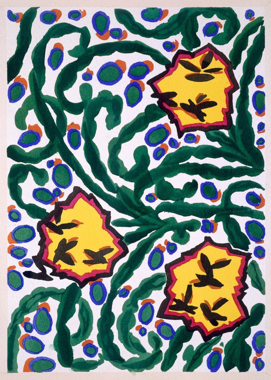 فلورال ، رسومات وألوان جديدة ، حوالي عام 1925 (حجر ملون) بواسطة إميل ألين صغي