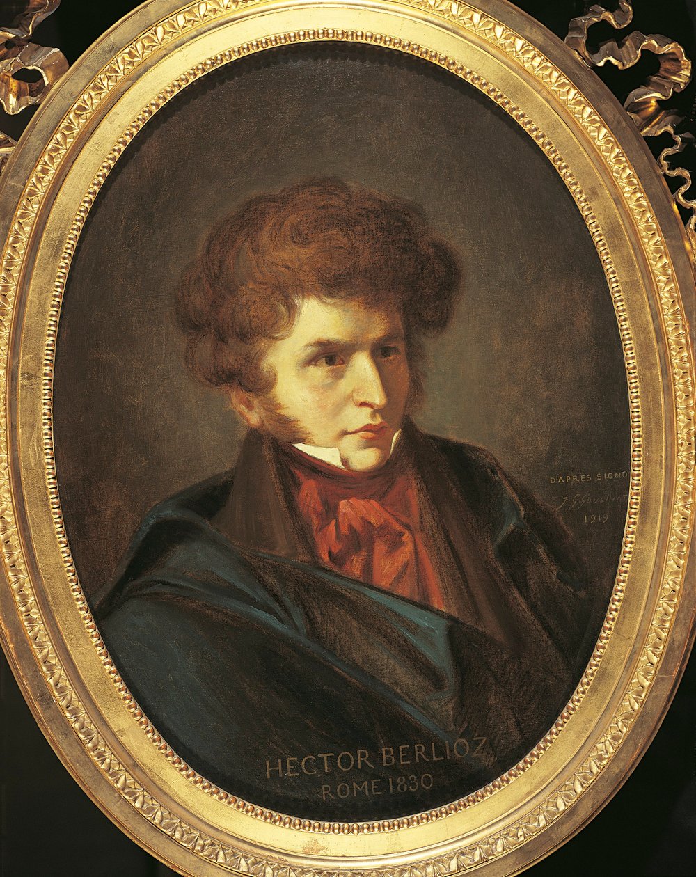France, La-Cote-Saint-Andre, Portrait of Hector Berlioz بواسطة إميل (بعد) سيغنول