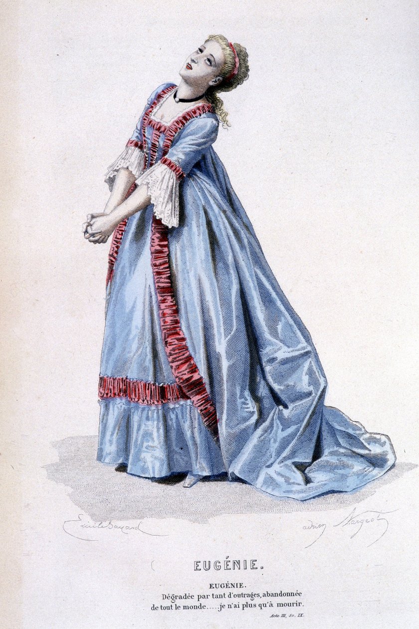 العمل الكامل من قبل Beaumarchais (1732-1799) بواسطة Edouard Fournie ، Ed. Laplace ، Sanchez et Cie ، Paris 1876 (نقش) بواسطة إميل أنطوان بايارد