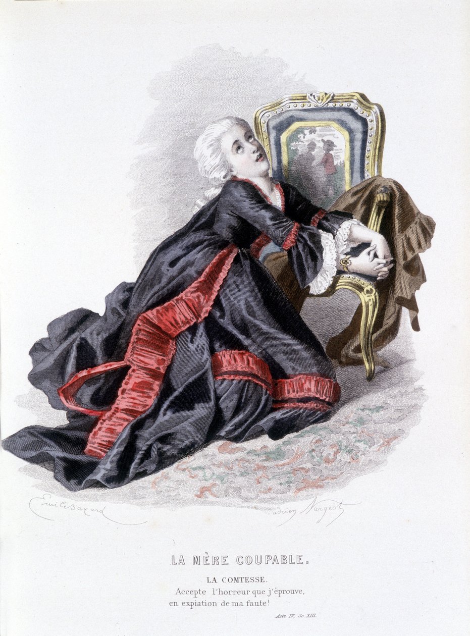 العمل الكامل من قبل Beaumarchais (1732-1799) بواسطة Edouard Fournier ، Ed. Laplace ، Sanchez et Cie ، Paris 1876 (نقش) بواسطة إميل أنطوان بايارد