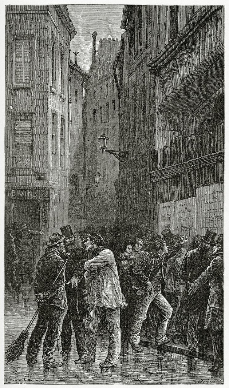 الملصقات - توضيح من Histoire du crime ، القرن التاسع عشر (نقش وزن الجسم) بواسطة إميل أنطوان بايارد